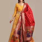 Banarasi Silk Yellow Lehenga Choli