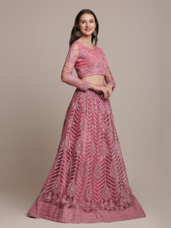 Pink Partywear Lehenga Choli