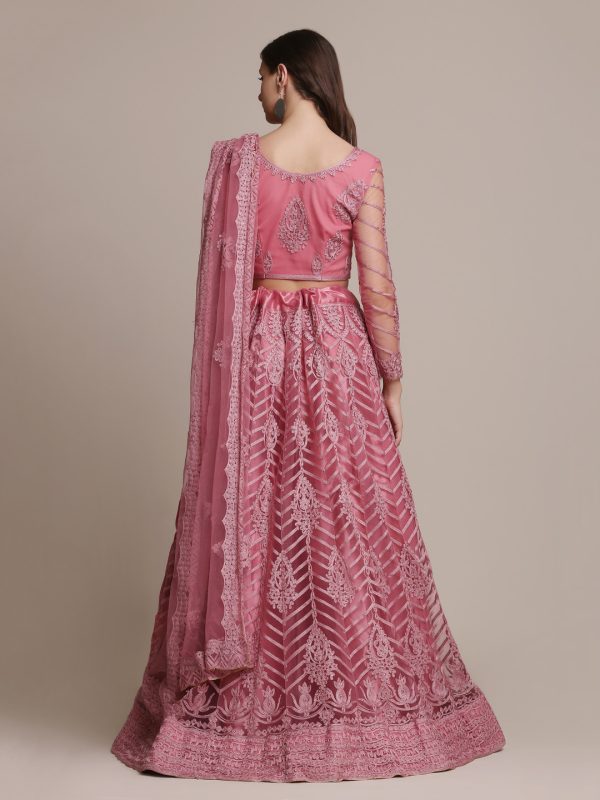 Pink Partywear Lehenga Choli