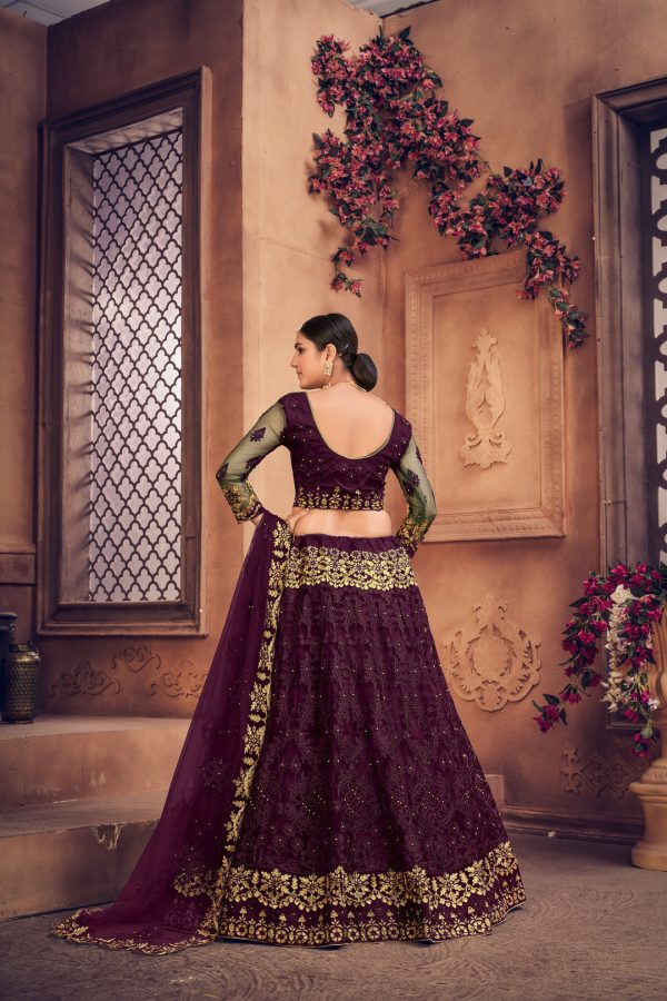 Purple Wedding Lehenga