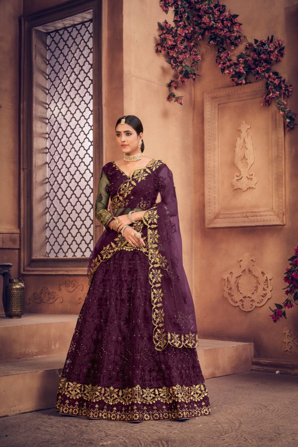 Purple Wedding Lehenga