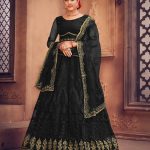 Black Wedding Lehenga