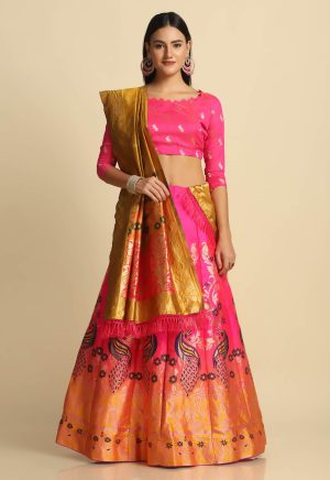 Perrot Design Pink Lehenga