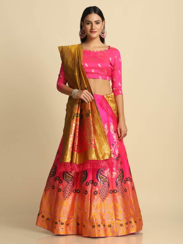 Perrot Design Pink Lehenga