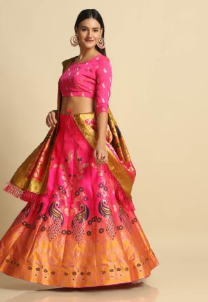 Perrot Design Pink Lehenga