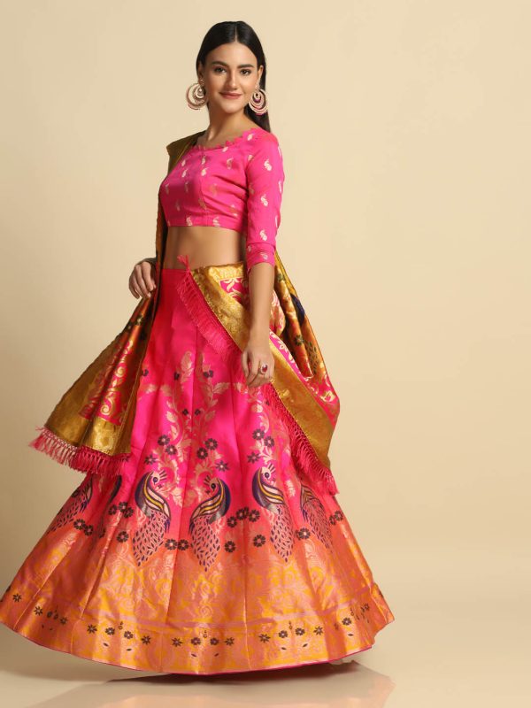 Perrot Design Pink Lehenga