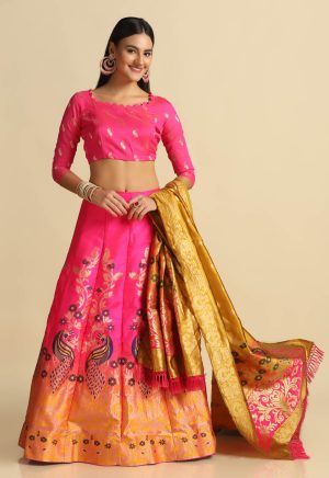 Perrot Design Pink Lehenga