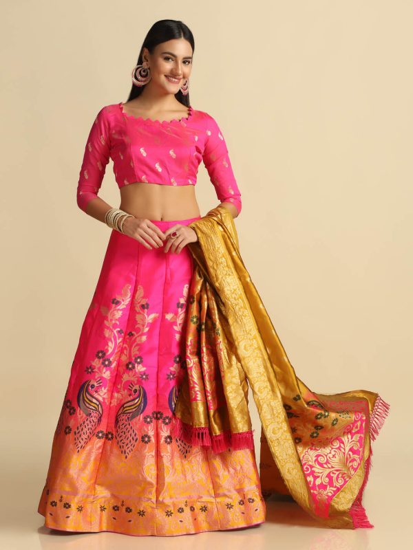 Perrot Design Pink Lehenga