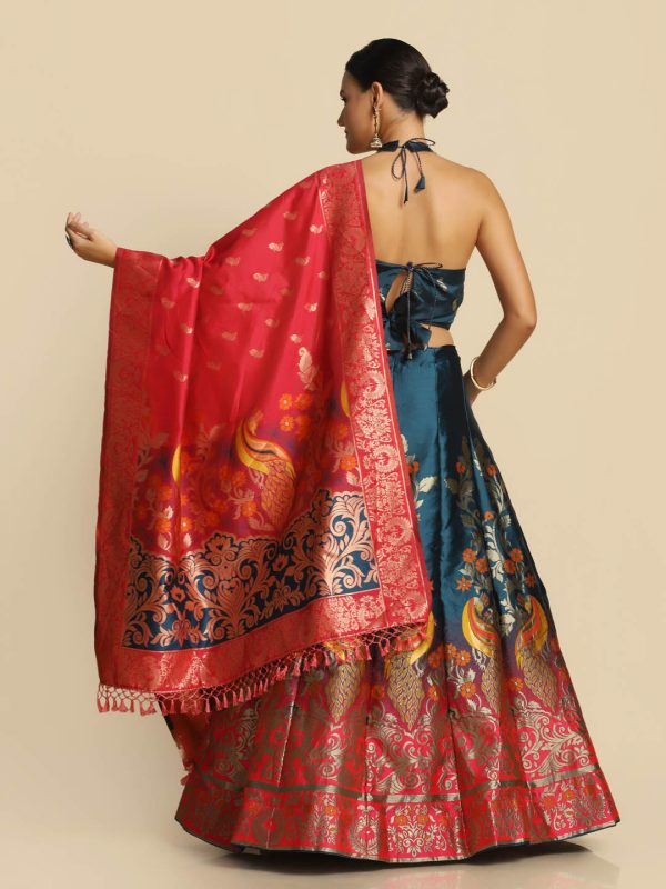 Parrot Design Rama Lehenga