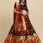 Silk Black Lehenga Choli