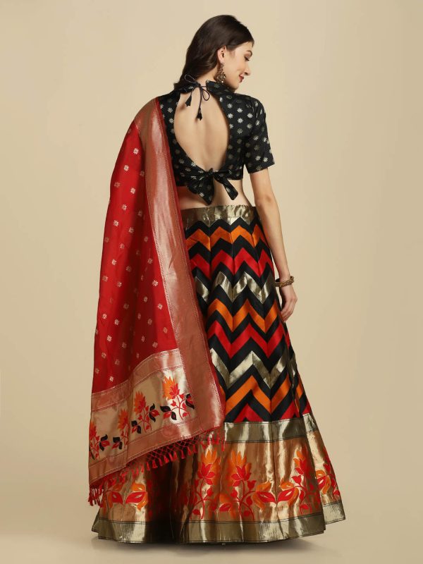 Silk Black Lehenga Choli