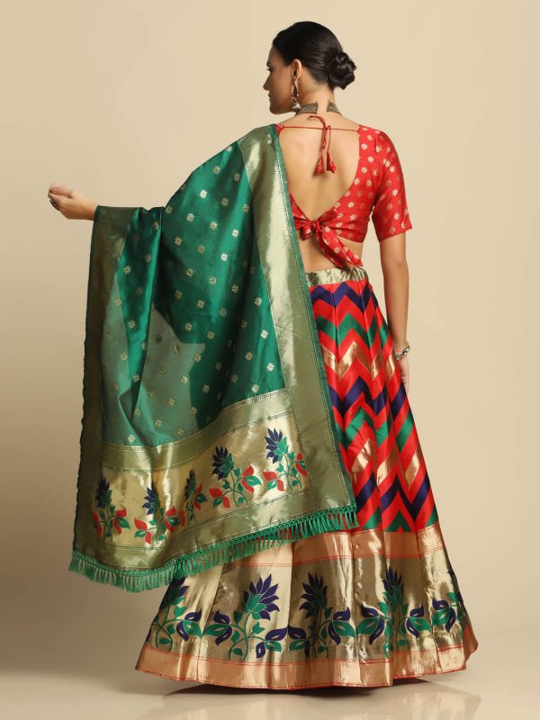 Silk Red Lehenga Choli