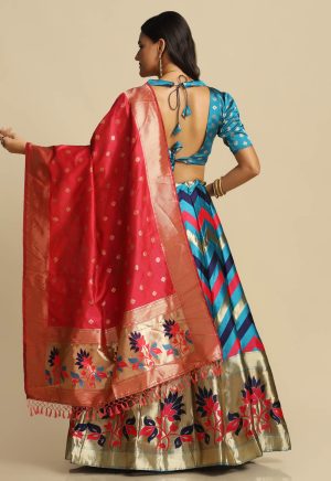 Silk Sky Lehenga Choli