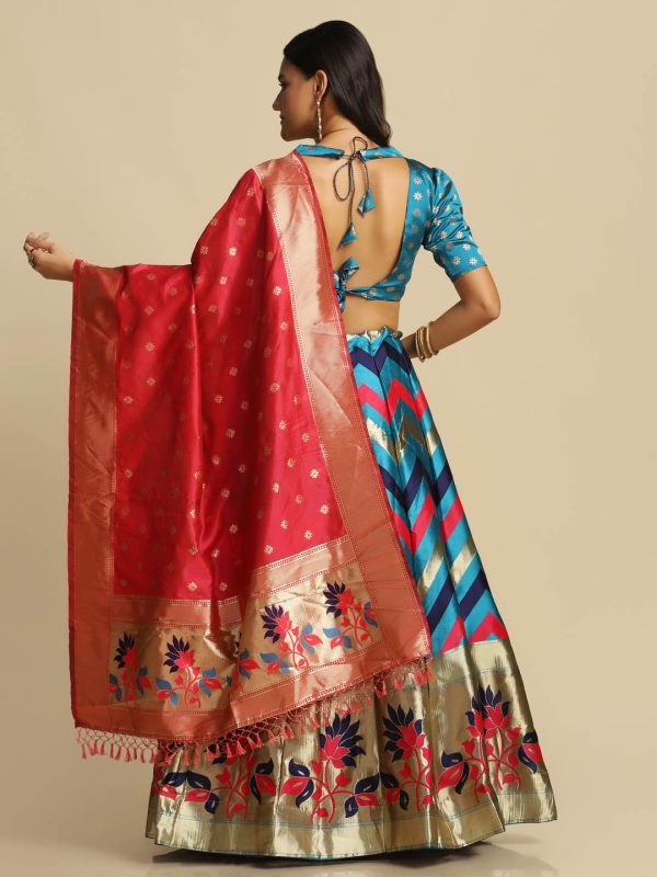 Silk Sky Lehenga Choli