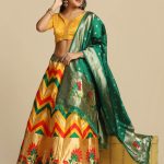 Silk Yellow Lehenga Choli