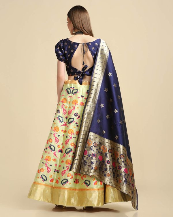 Silk Parrot Lehenga Choli