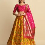 Silk Yellow Lehenga Choli