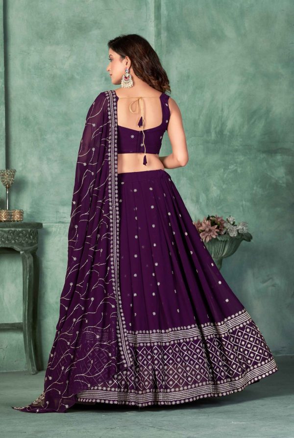 Purple Designer Lehenga Choli