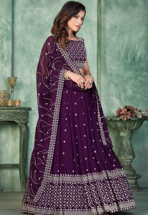 Purple Designer Lehenga Choli