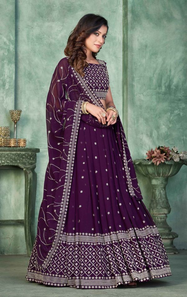 Purple Designer Lehenga Choli