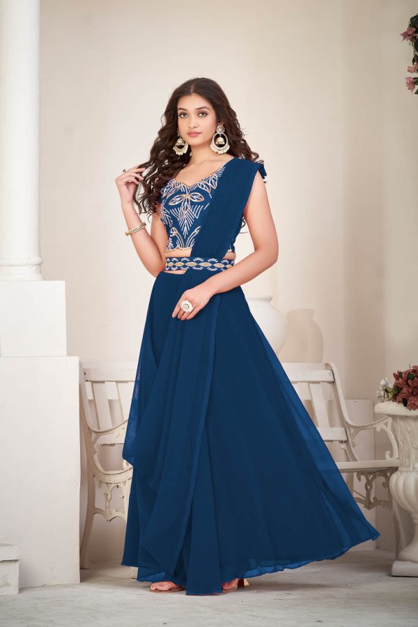 Blue Festive Lehenga Choli