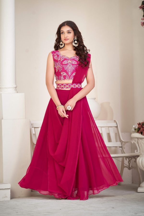 Pink Festive Lehenga Choli