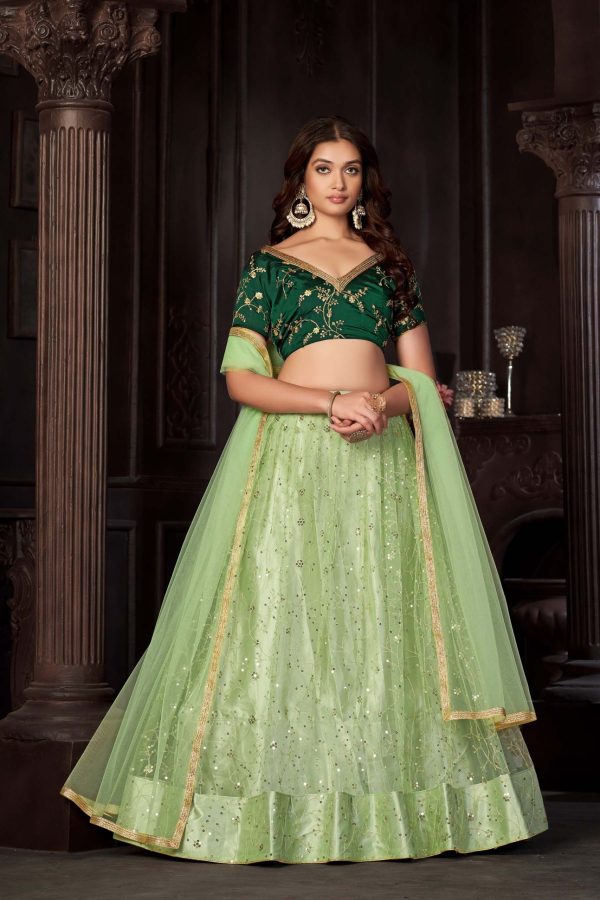 Net Wedding Lehenga Choli