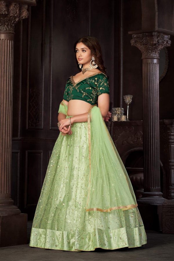 Net Wedding Lehenga Choli