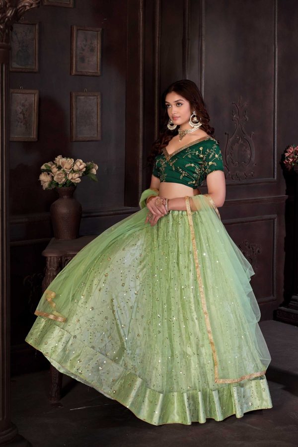 Net Wedding Lehenga Choli