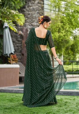 Party Wear Green Lehenga Choli