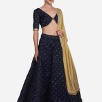 Foil Work Blue Lehenga