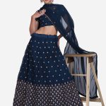 Georgette Blue Lehenga Choli