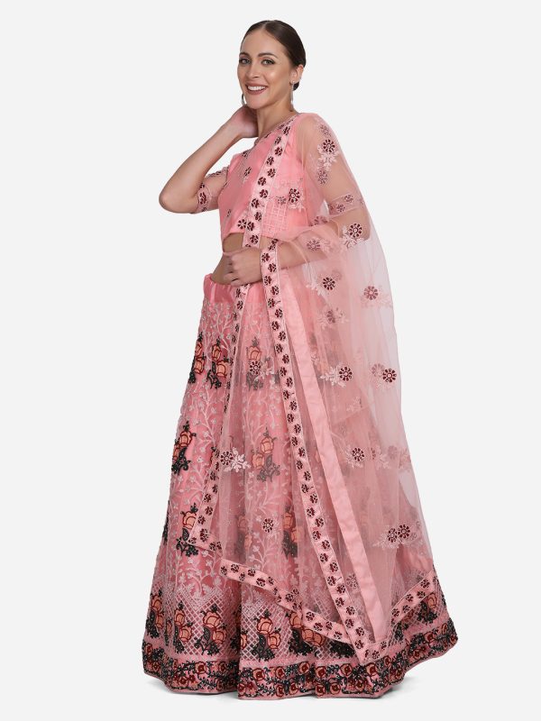 Smoky Pink Designer Lehenga