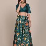 MultiColor Floral Printed Lehenga Choli