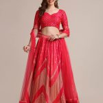 Silk Blend Pink Lehenga