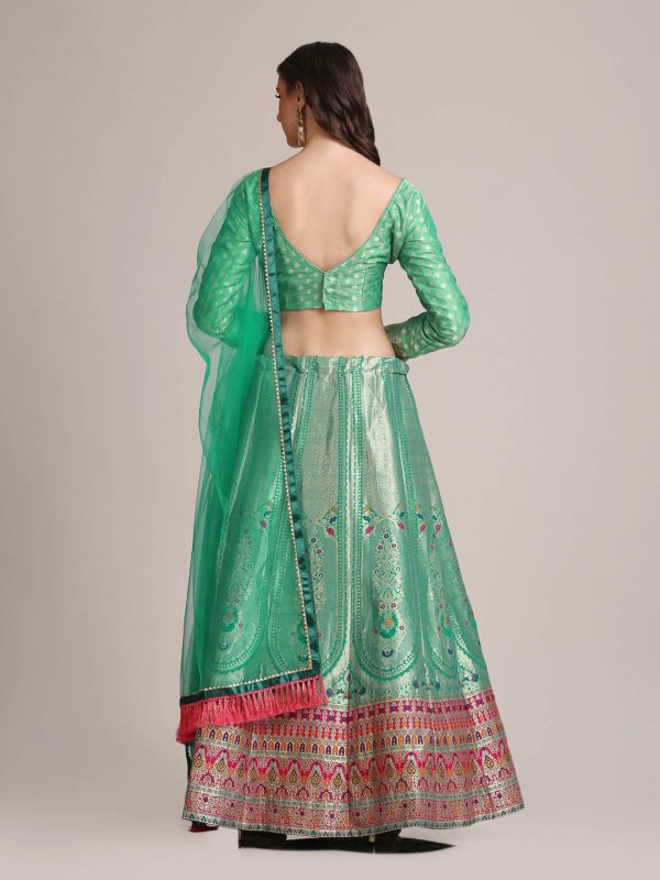 Jacquard Silk Rama Lehenga Choli