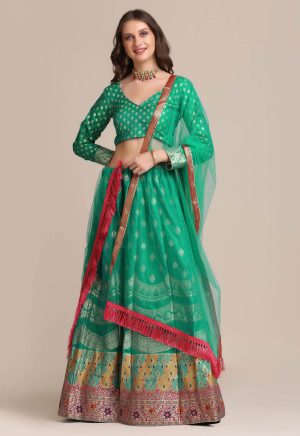 Woven Work Rama Lehenga