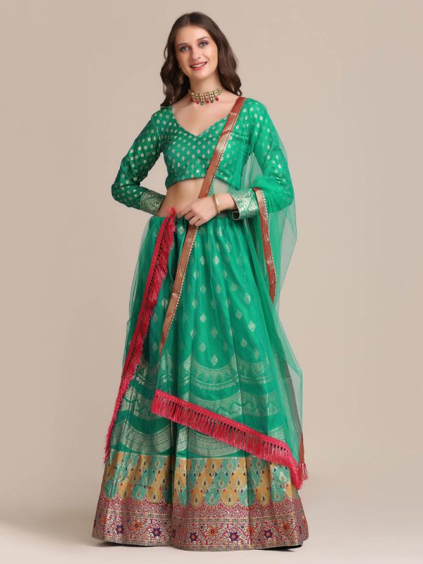 Woven Work Rama Lehenga