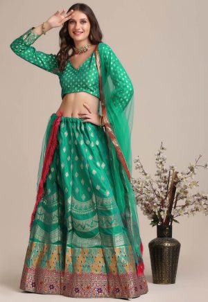 Woven Work Rama Lehenga