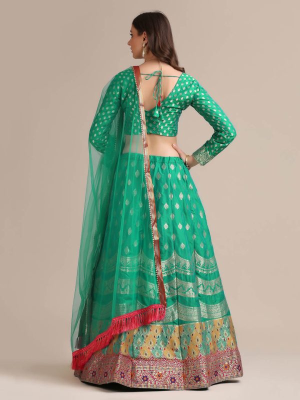 Woven Work Rama Lehenga