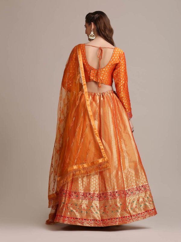 Orange Lehenga Choli