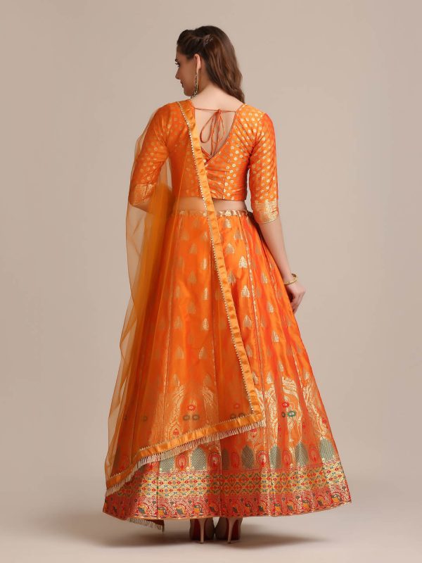 Orange Lehenga Choli