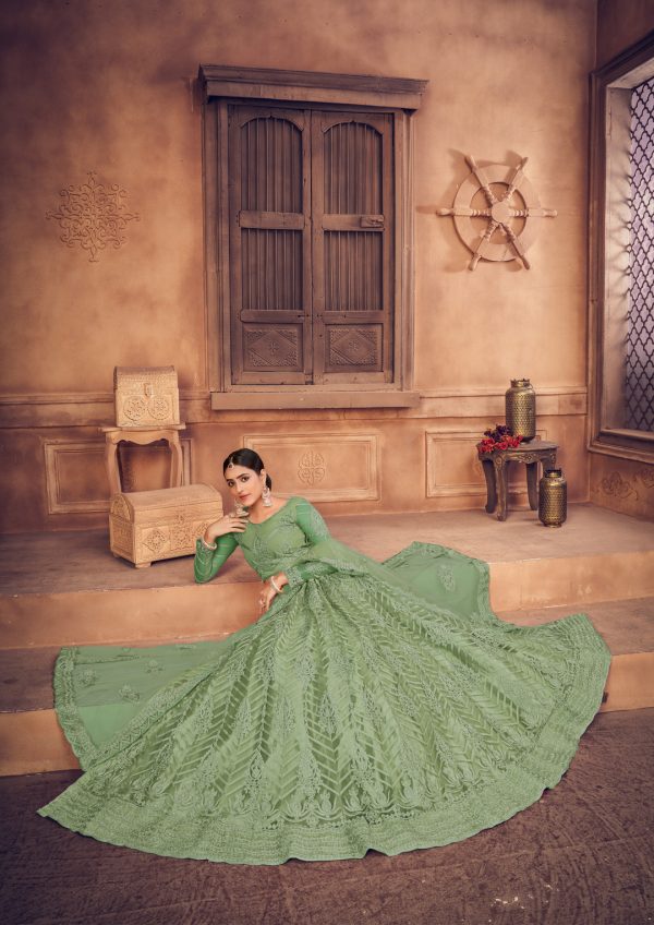 Green Partywear Lehenga Choli