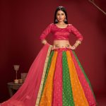 Taffeta Silk Foil Printed Lehenga Choli