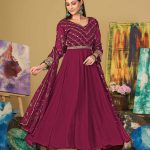 Pink Anarkali Suit In Georgette