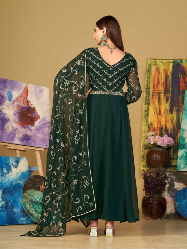 Green Anarkali Suit