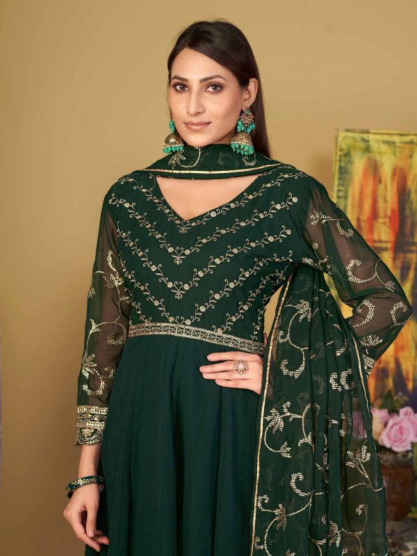 Green Anarkali Suit