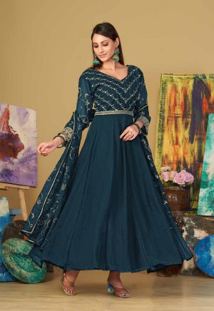 Rama Anarkali Suit In Georgette