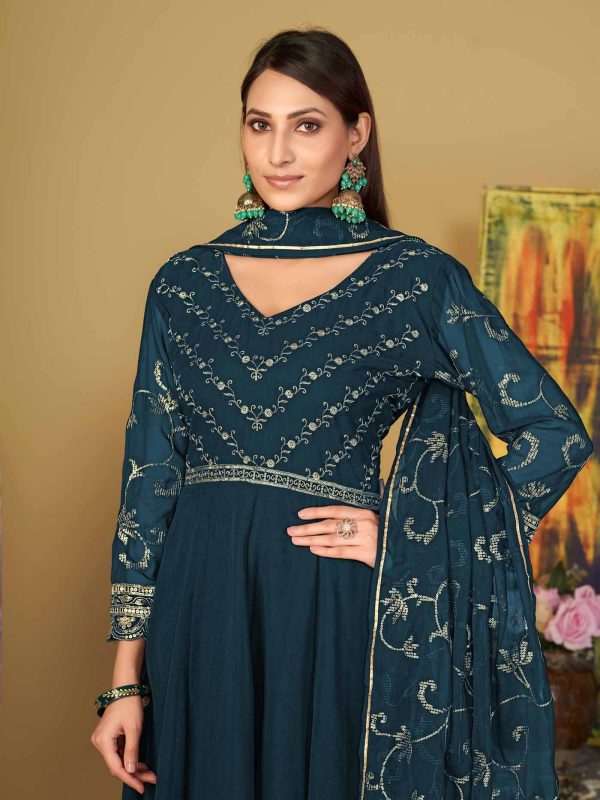 Rama Anarkali Suit In Georgette