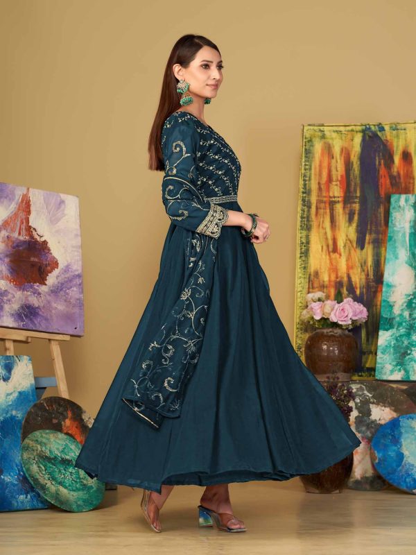 Rama Anarkali Suit In Georgette